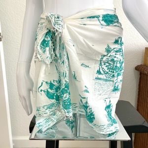 Graham Kandiah Toile Short Sarong and Carry Bag